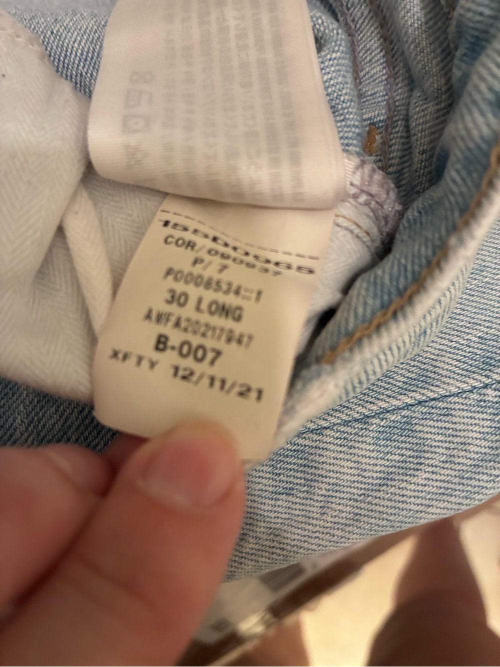 Abercrombie & Fitch Light Blue Boyfriend Jeans - Picture 6 of 6